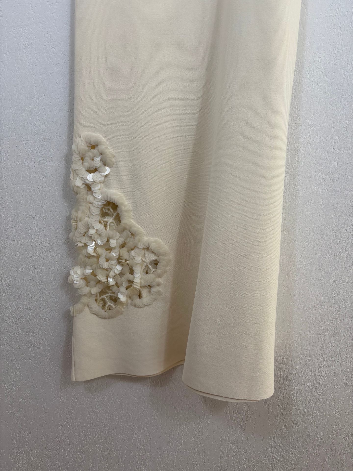 Robe longue Alexis Obarra en maille ivoire – Taille S-11