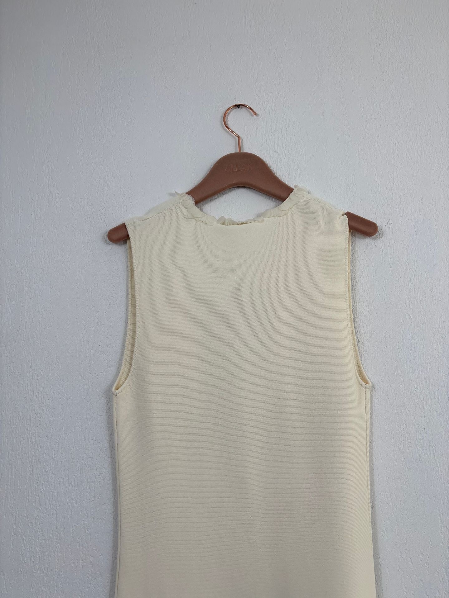 Robe longue Alexis Obarra en maille ivoire – Taille S-12