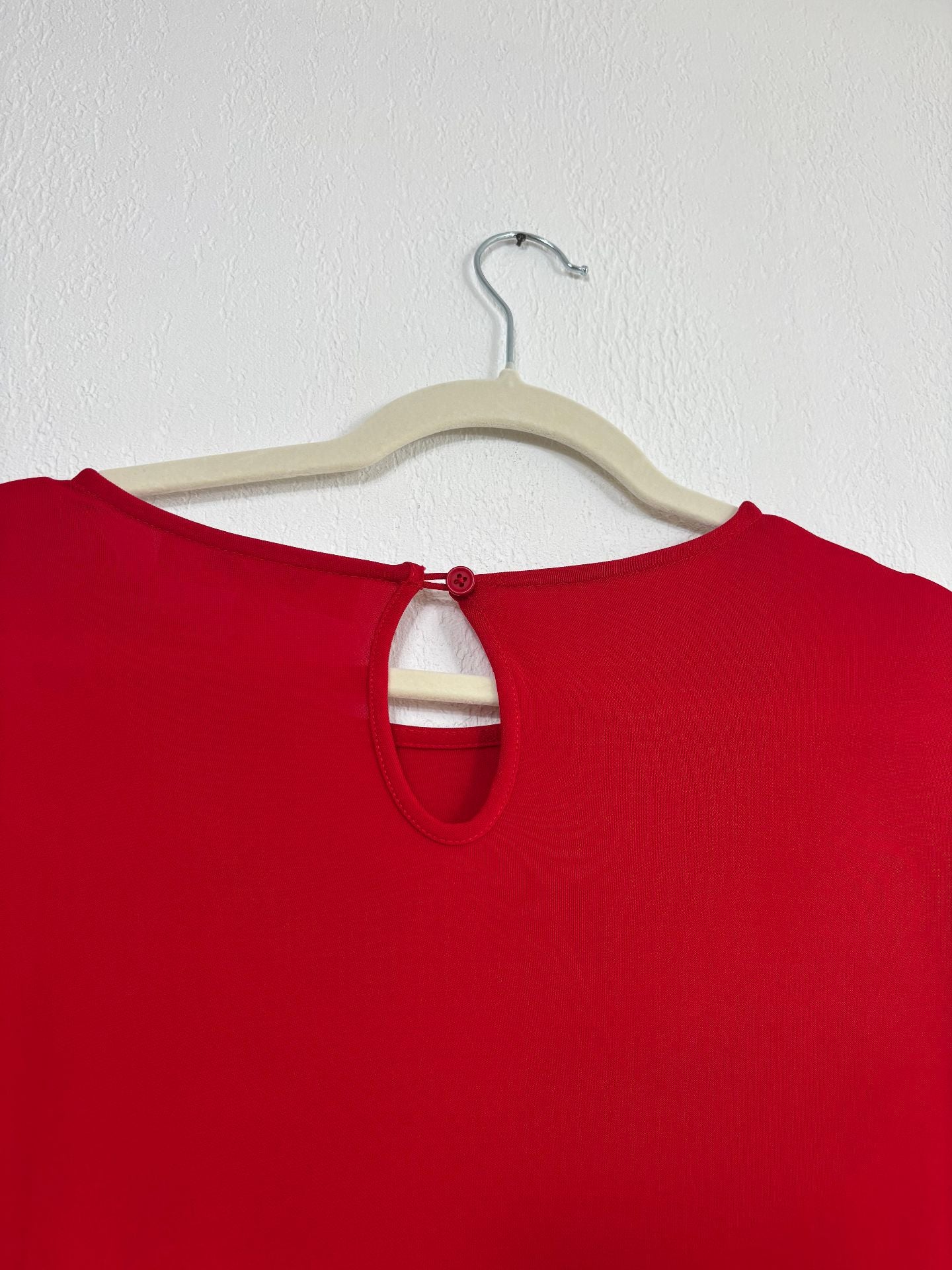 Robe midi Chrisey en jersey rouge drapée - Diane von Furstenberg – Taille M-8