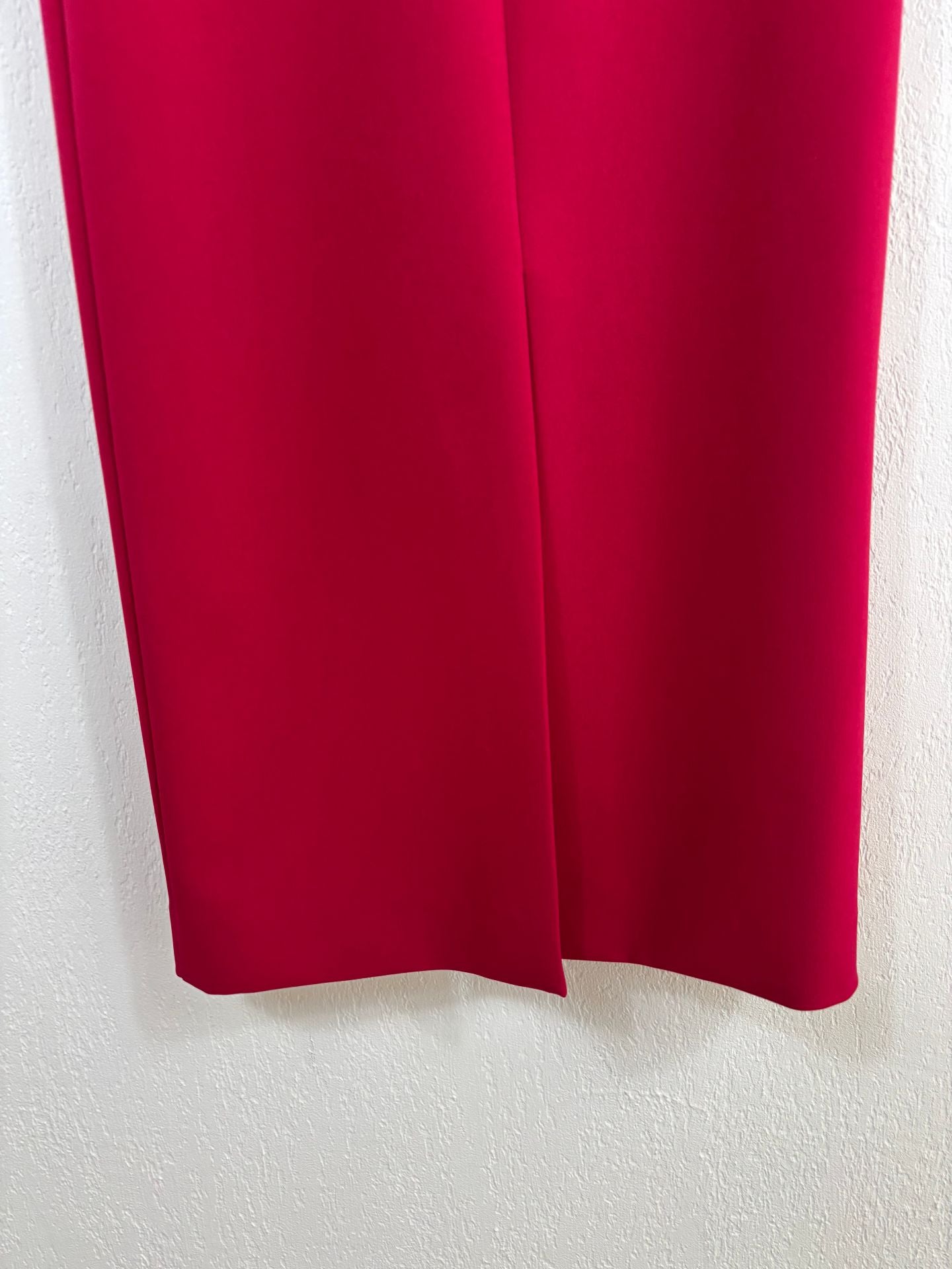 Robe midi en crêpe rouge ceinturée – Roland Mouret – Taille 40-11