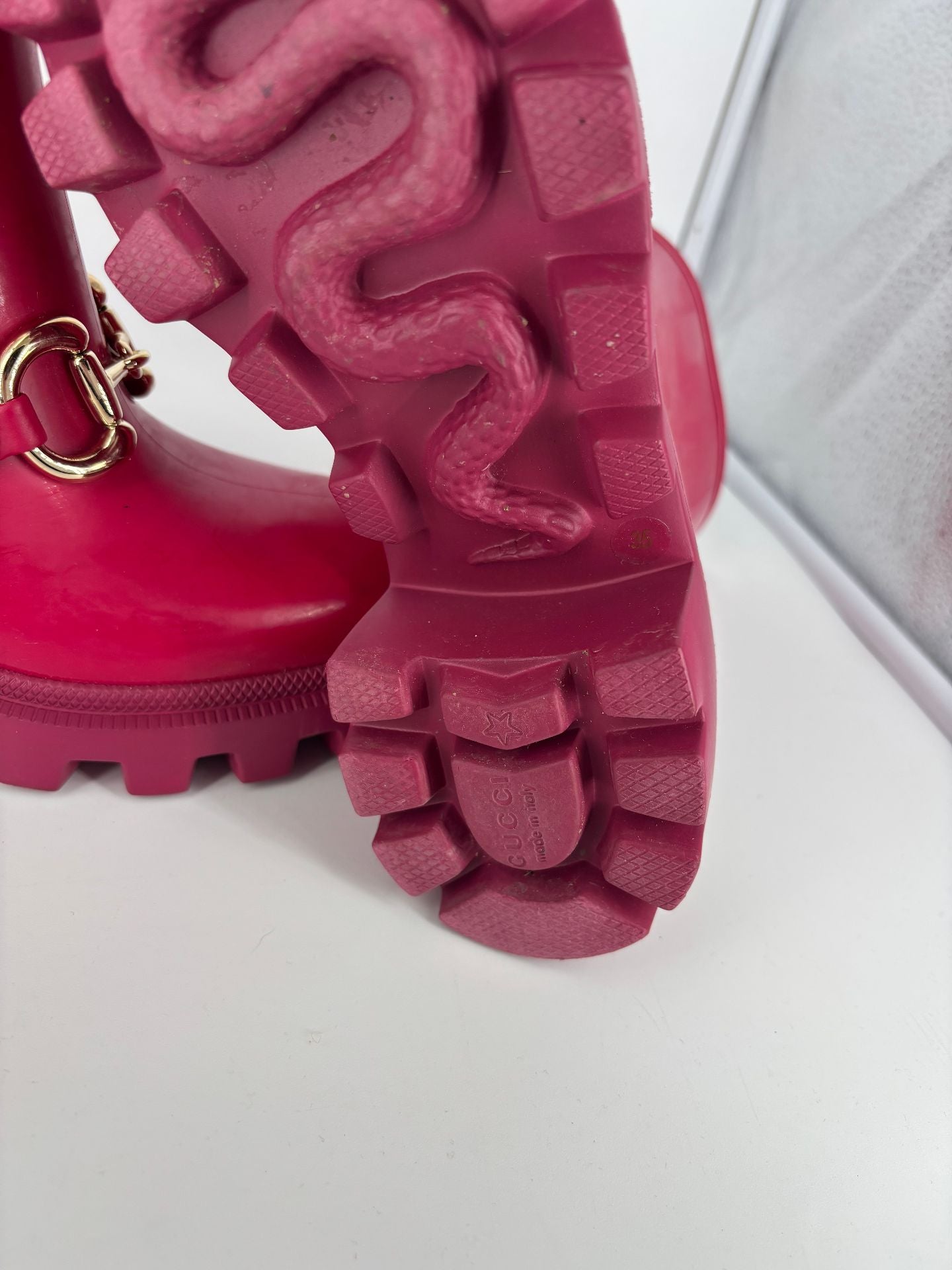 Red rubber rain boots – Gucci – Size 35-9
