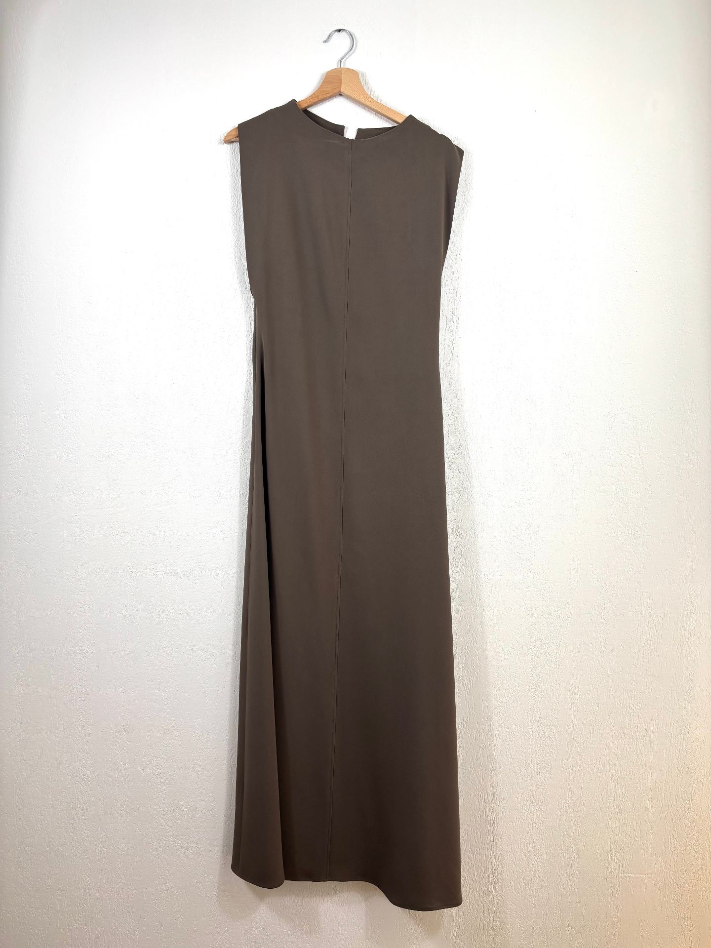 Robe longue Neva en Comfort Cady marron taupe – Joseph – Taille 40-2