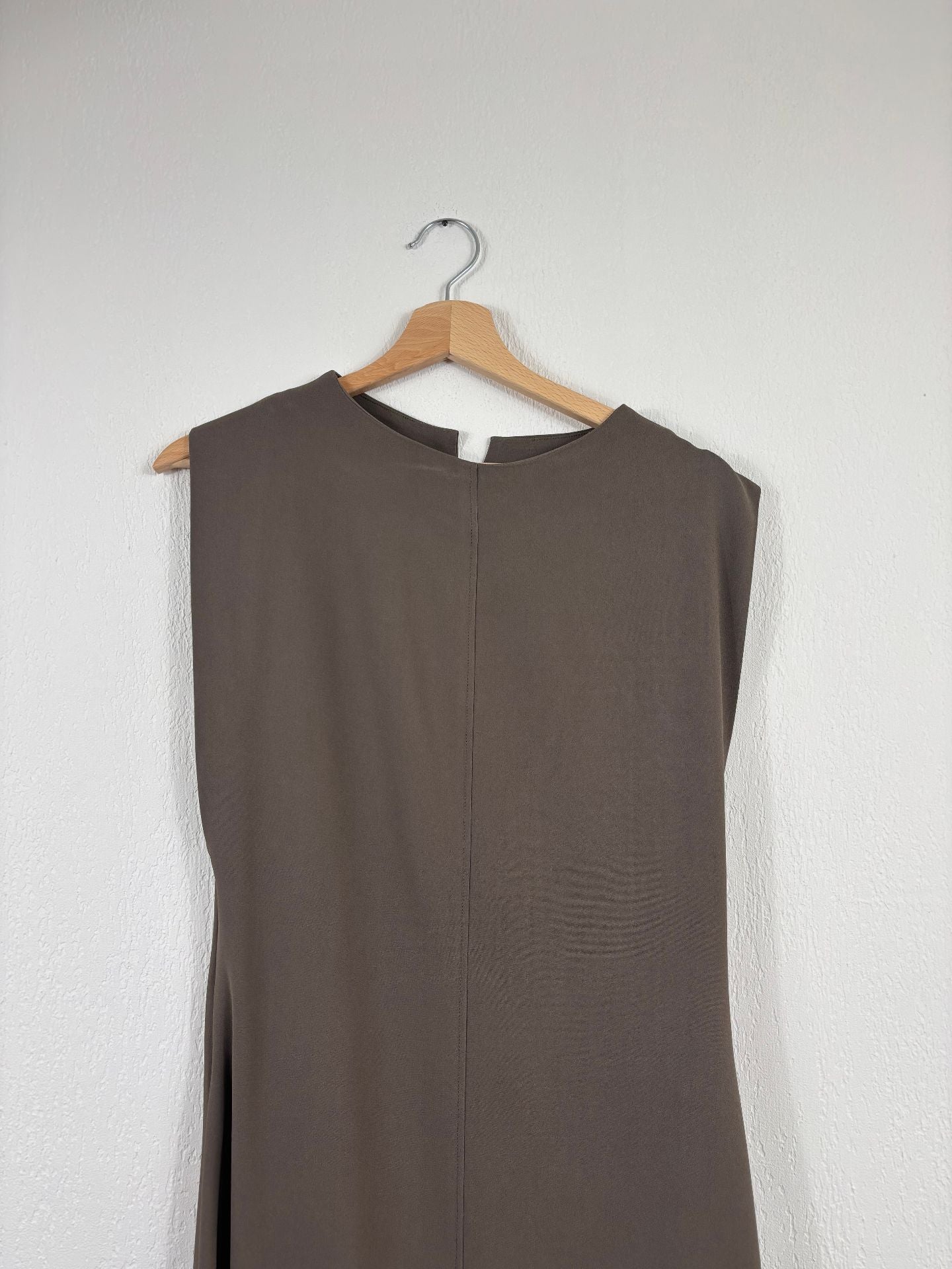 Robe longue Neva en Comfort Cady marron taupe – Joseph – Taille 40-3