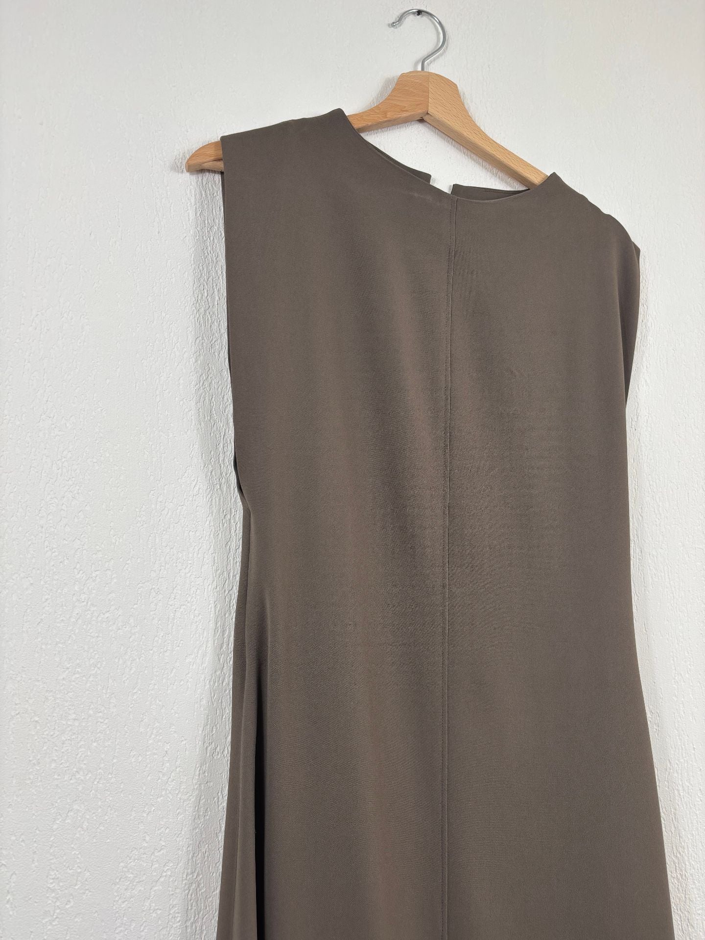 Robe longue Neva en Comfort Cady marron taupe – Joseph – Taille 40-4