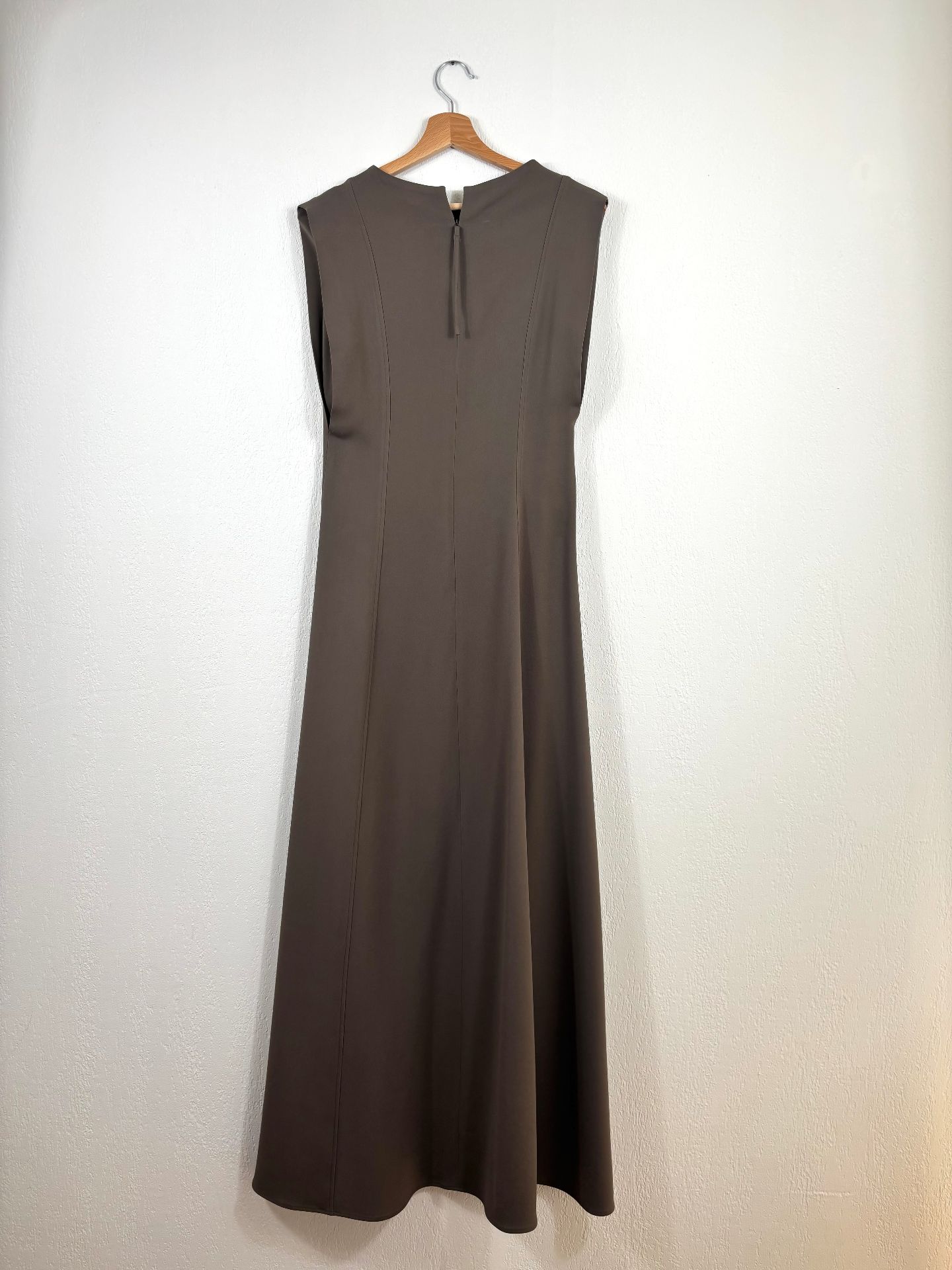 Robe longue Neva en Comfort Cady marron taupe – Joseph – Taille 40-6