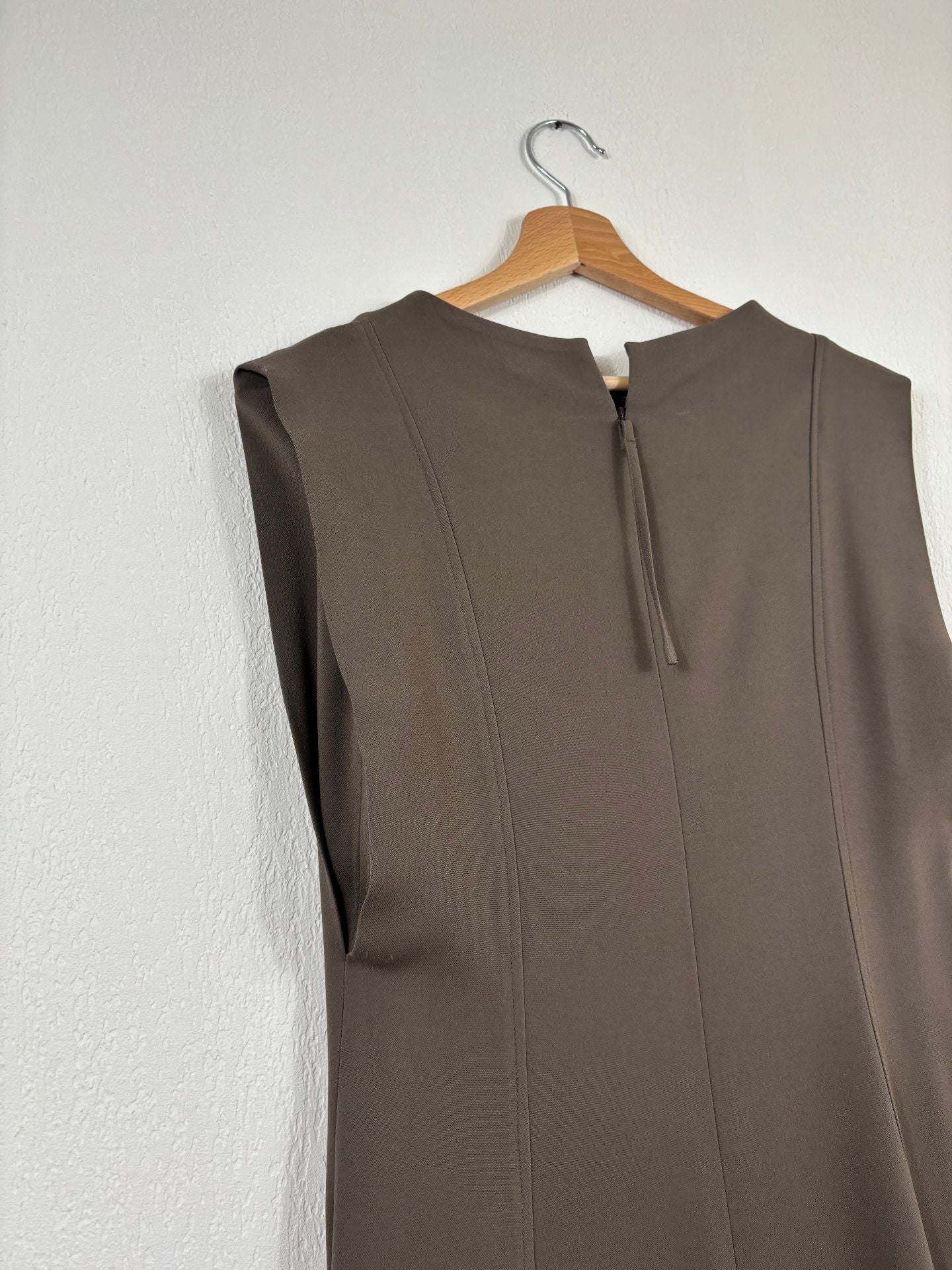 Robe longue Neva en Comfort Cady marron taupe – Joseph – Taille 40-8