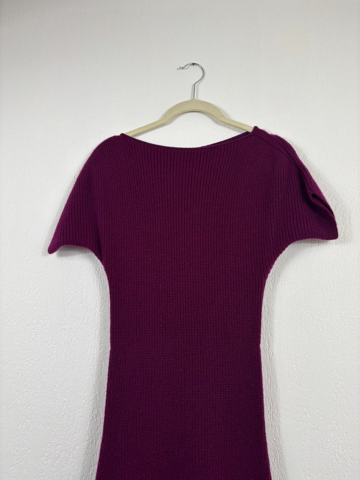 Robe longue en maille violette – Taille M-3