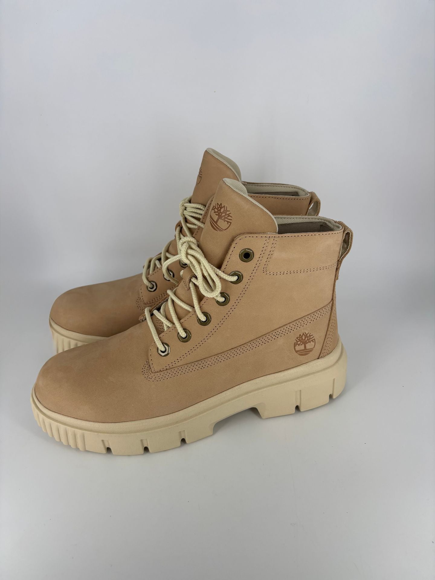 Greyfield Mid Lace Up Boot en cuir beige - Timberland – Taille 42-4
