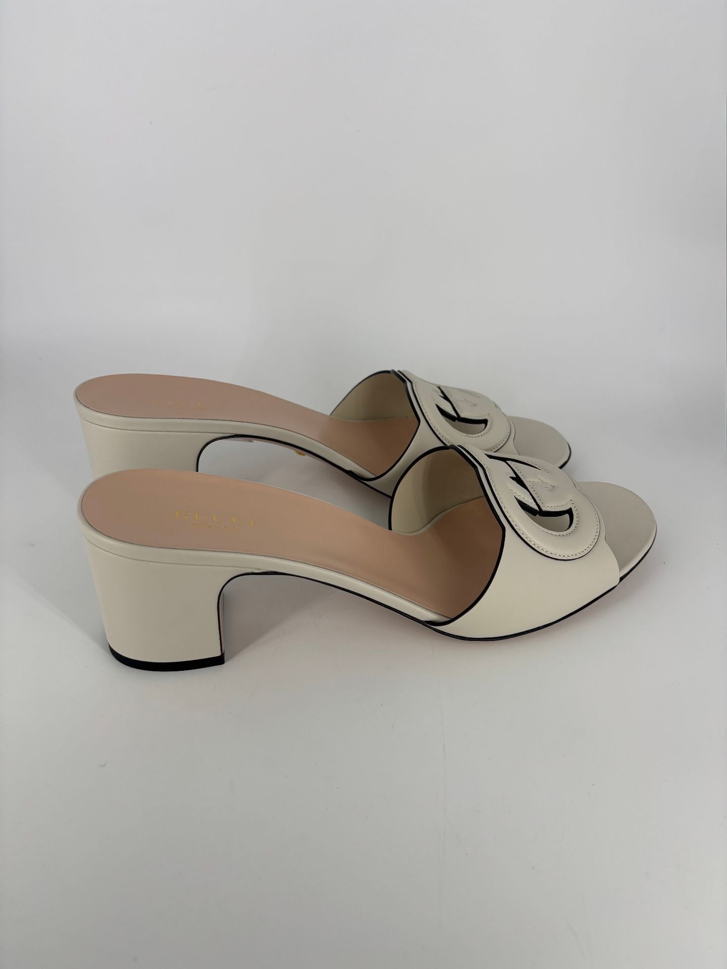 Black Leather Horsebit Slingback Pumps – Gucci – Size 40.5-8