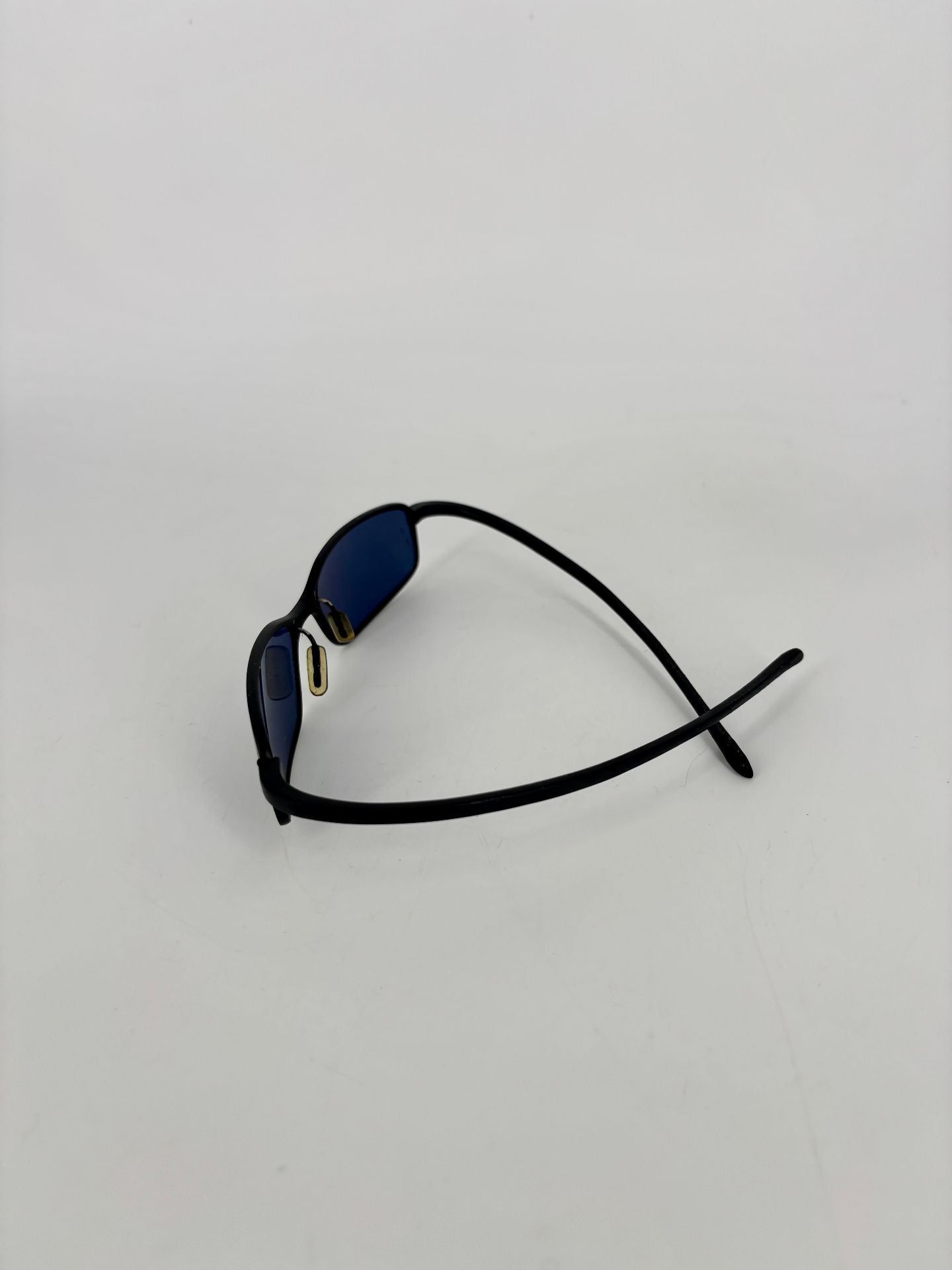 Lunettes de soleil TAG Heuer en titane noir et verres bleus-6