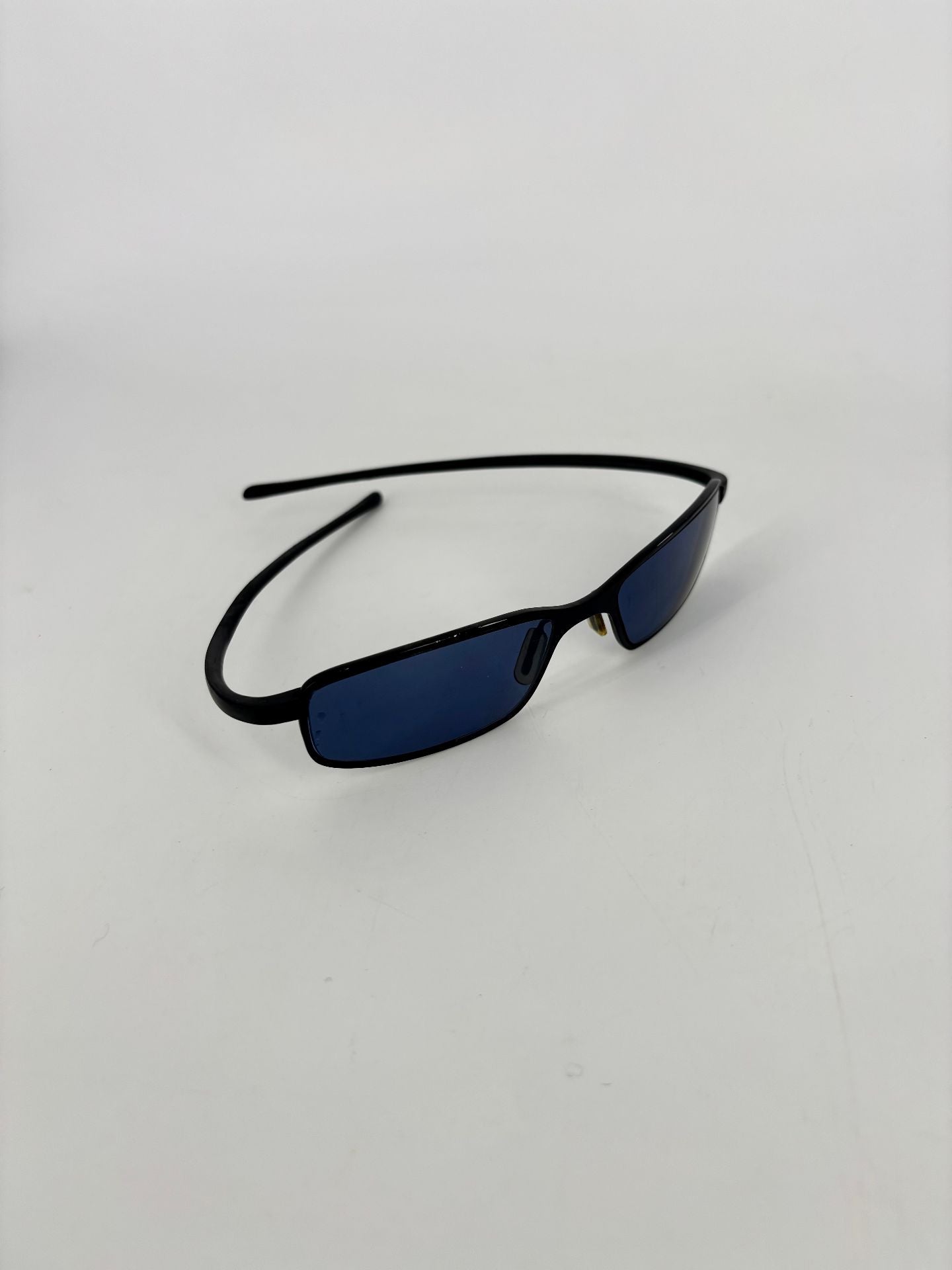 Lunettes de soleil TAG Heuer en titane noir et verres bleus-9
