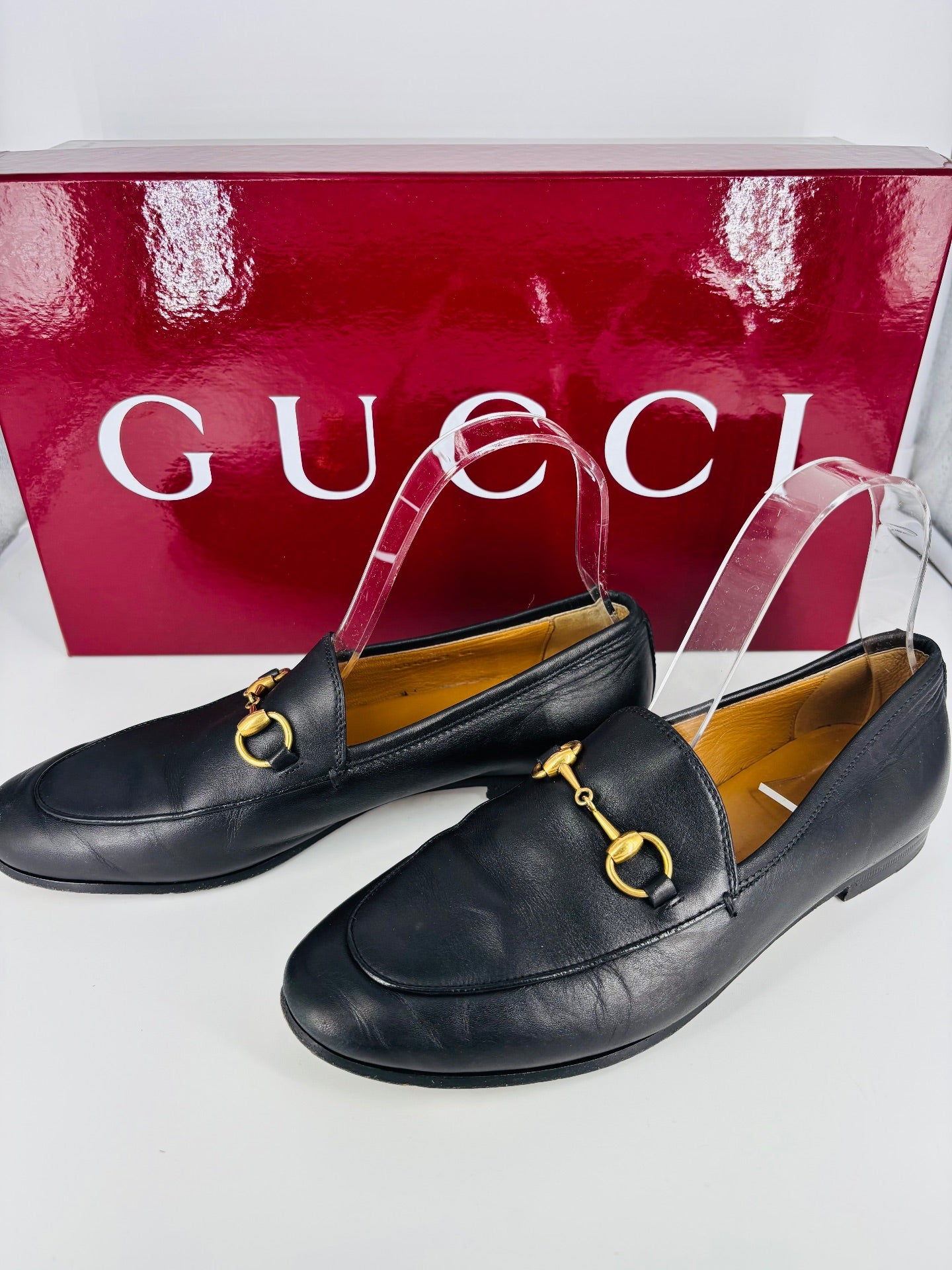 Mocassins Horsebit en cuir noir – Gucci – T. 36-2