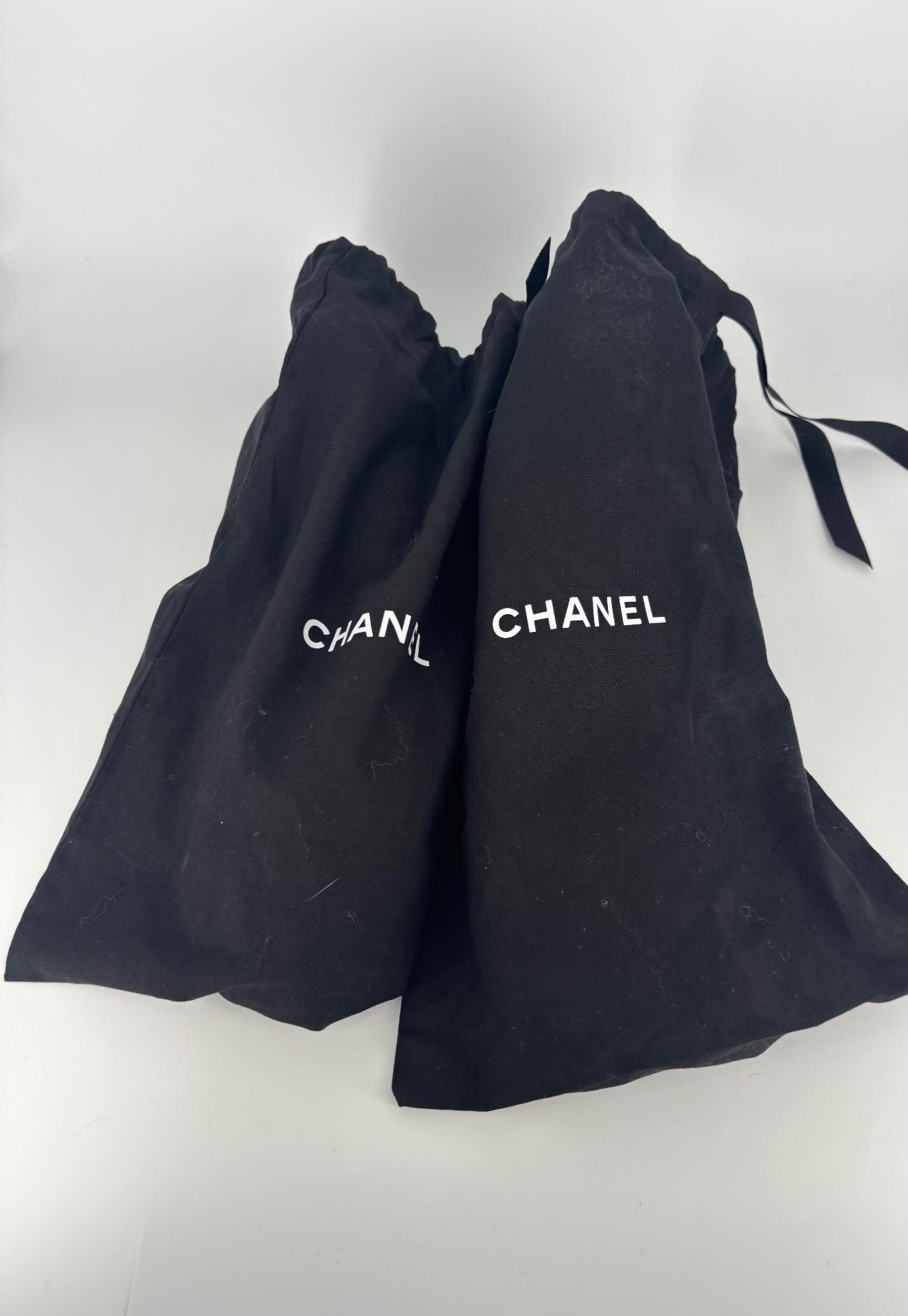 Grey and brown velvet ballet flats – Chanel – Size 39.5-9