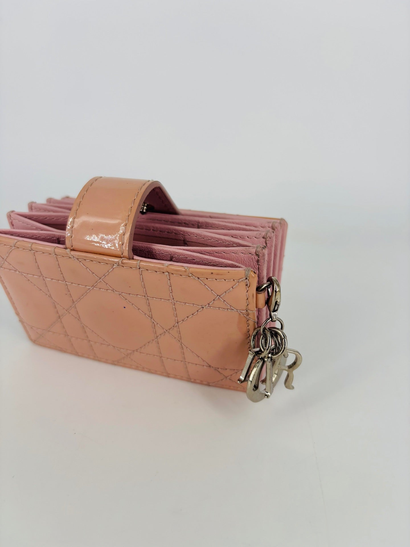 Pink Cannage Patent Leather Card Holder – Christian Dior-4