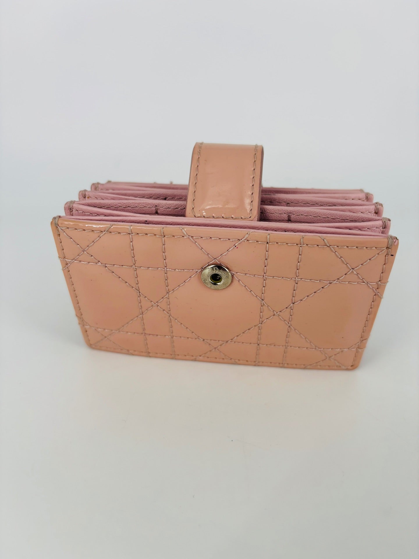 Pink Cannage Patent Leather Card Holder – Christian Dior-5