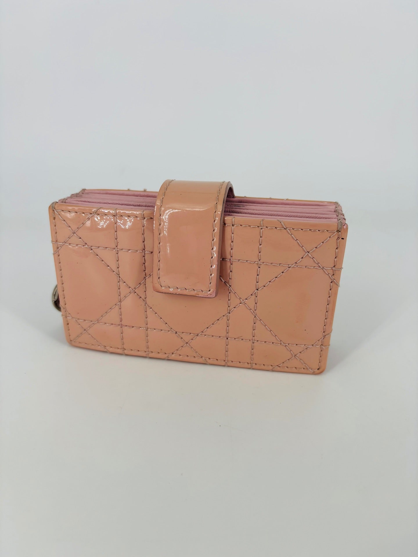 Pink Cannage Patent Leather Card Holder – Christian Dior-6
