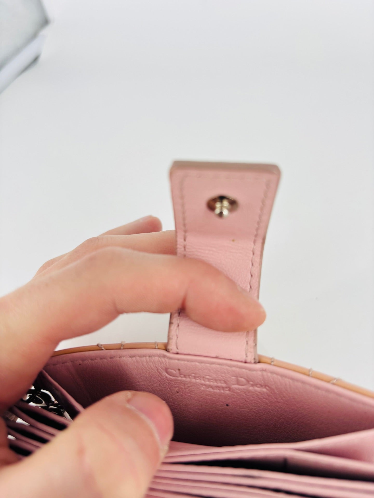 Pink Cannage Patent Leather Card Holder – Christian Dior-10