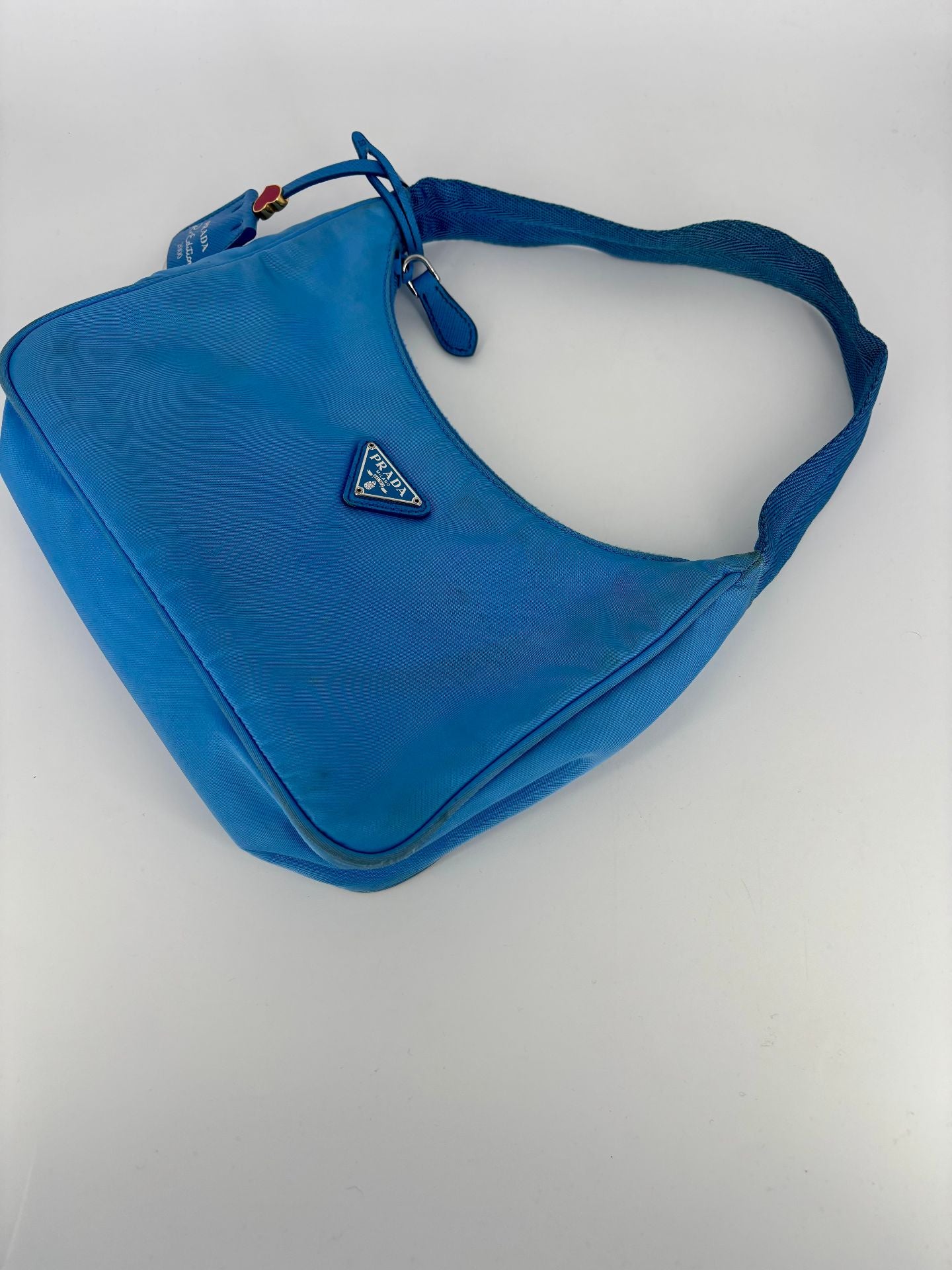Sac Baguette Re-Edition 2000 Re-Nylon bleu clair – Prada-5