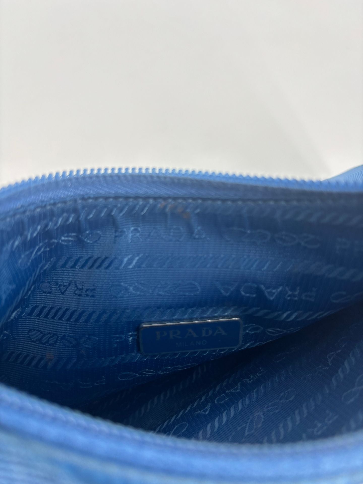 Sac Baguette Re-Edition 2000 Re-Nylon bleu clair – Prada-9