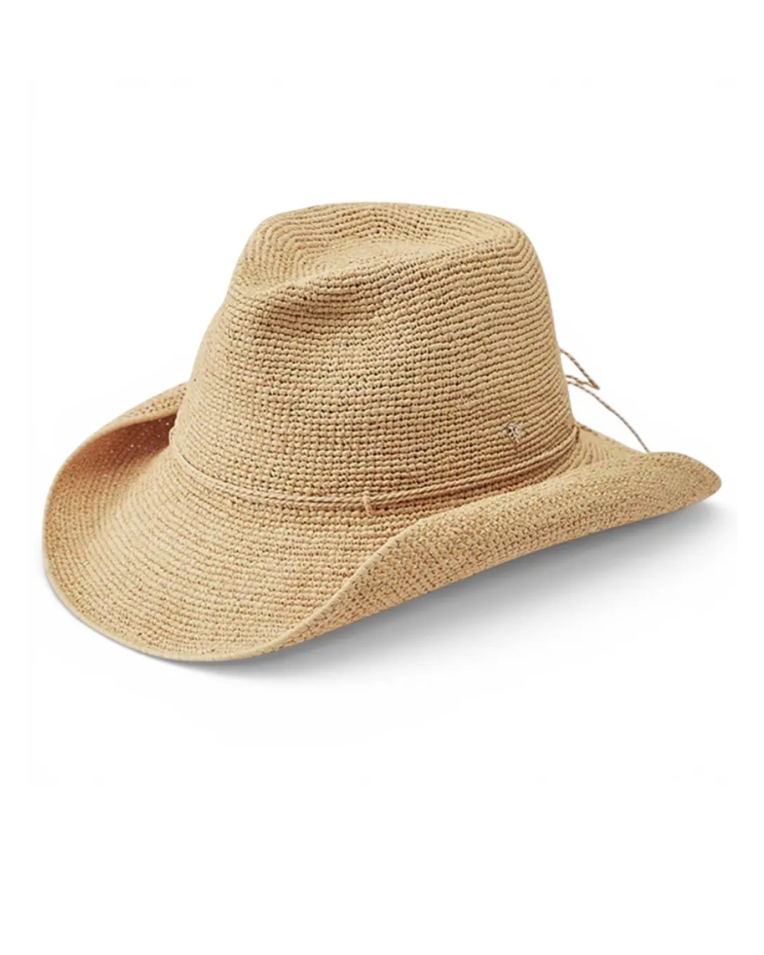 Chapeau Helen Kaminski Belen raffia tressé main naturel – bord large 9 cm-1